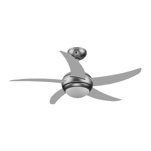 VENTILATORE A SOFFITTO C/TELEC+LUCE D 130 SILVER- 1,0 pz