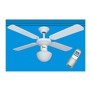 VENTILATORE A SOFFITTO C/TELEC+LUCE D 105 BIANCO- 1,0 pz