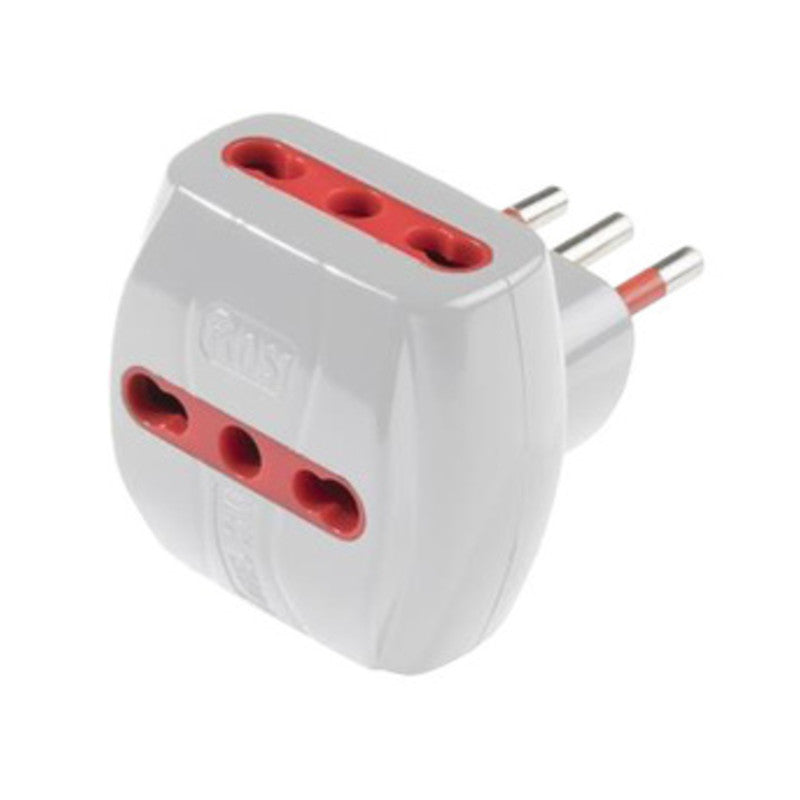ROSI 78041 ADATTATORE TRIPLO 10A 3PR BIP C/LIMIT- 1,0 pz