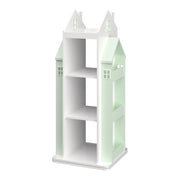 Scaffale dal design senza tempo per soggiorno/camera da letto mobile contenitore girevole per bambini verde menta/bianco 03_0011306