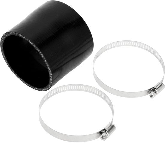 Silicone Slang 4 Laag - Diametro Interno 76mm - Diccia 5mm - Nero - Resistente alle alte temperature - Adatto per liquido refrigerante - Slang di Raffreddamento
