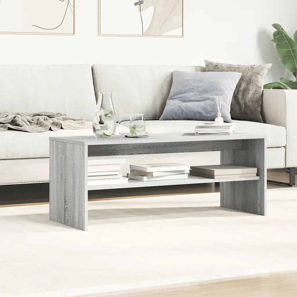 Mobile Porta TV Grigio Sonoma 100x40x40 cm in Legno Multistrato