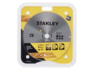 DISCO LAMA PER SEGHE CIRCOLARI- - ø mm.170 foro 16 denti 100 (STA10290) - 1 blister STANLEY