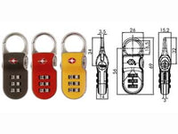 LUCCHETTO AD ARCO A COMBINAZIONE PER VALIGE CON DISPOSITIVO TSA TP2- - mm.26 giallo (YTP2/26/216/1Y) - 1 blister YALE