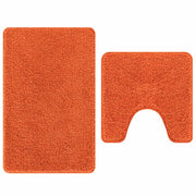 Set di tappetini antiscivolo per il bagno 2 pz Arancione PP CFW5200026