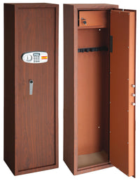 Utilia TOP Security ARMADIO PORTAFUCILI ELETTRONICO EFFETTO LEGNO 8 Posti mm.400x280x1480 h
