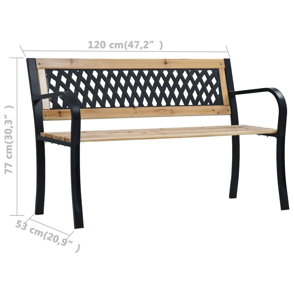 Panchina da Giardino | Panca da Giardino 120 cm in Legno
