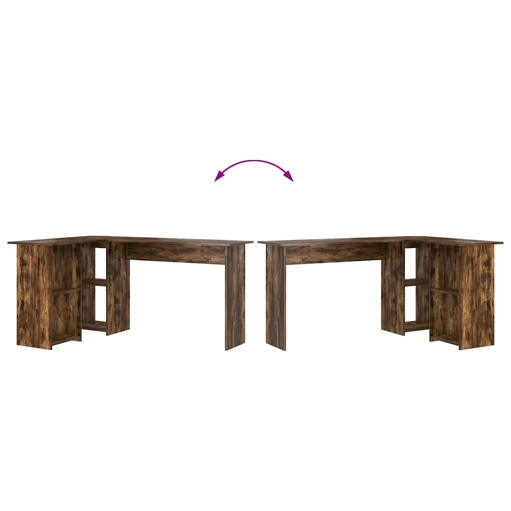 Scrivania Rovere fumé 142 x 102 x 73 cm Legno multistrato 869294