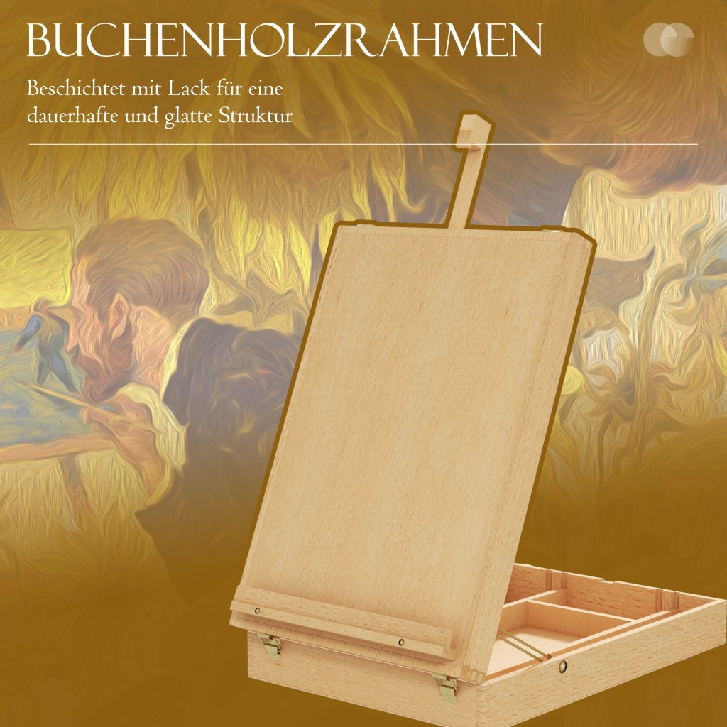 CAVALLETTO DA TAVOLO REGOLABILE E PIEGHEVOLE 47 x 29 x 11 cm LEGNO NATURALE