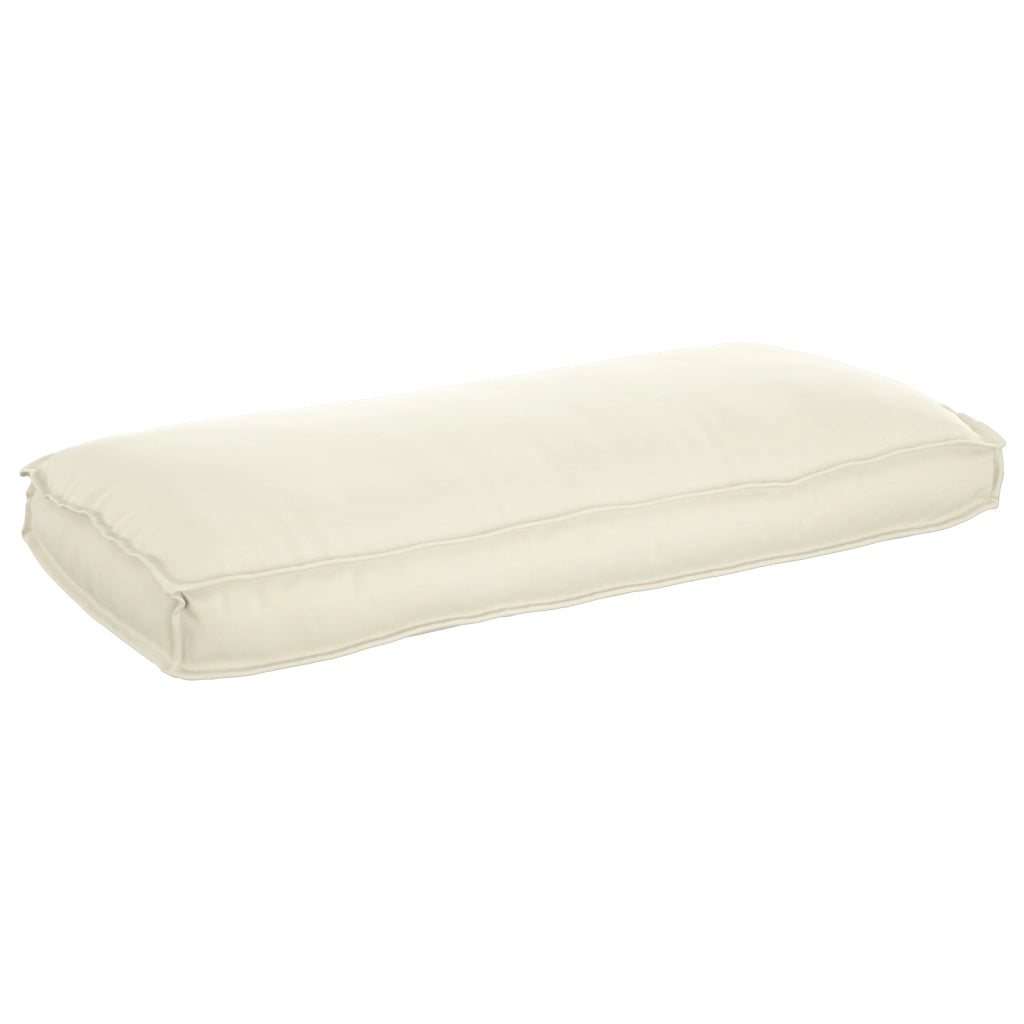 Cuscino per pallet per seduta/schienale Panna 120x50x12 cm Tessuto oxford