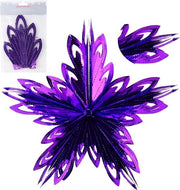 Decorazione di Natale - Ster 3D grande 16” (13 ft) decorazione da appendere in lamiera - Blu