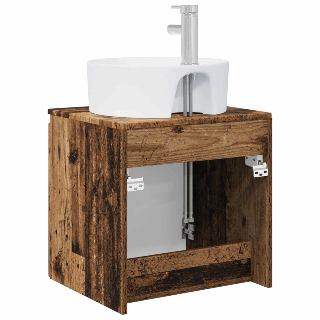 Mobile Lavabo da Parete Legno antico 49,5 x 44,5 x 65 cm 890440