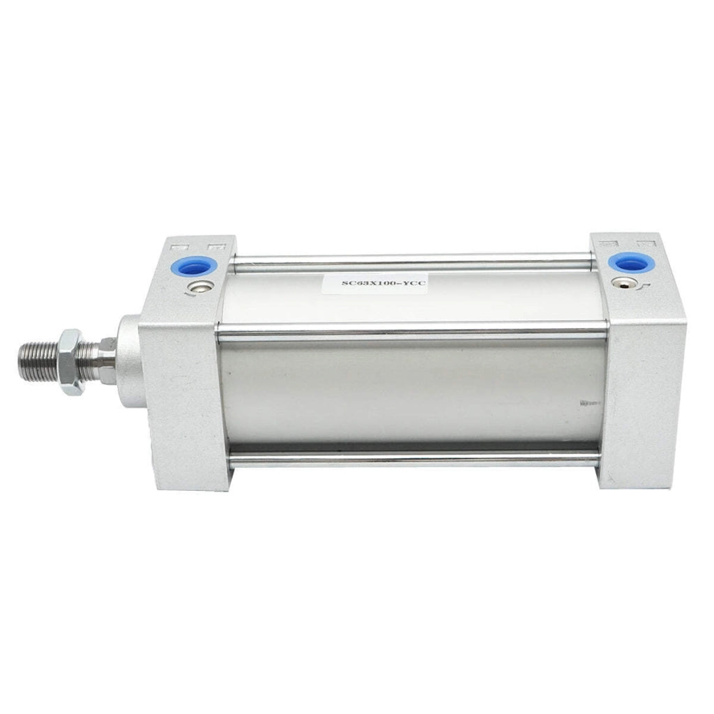 Cilindro pneumatico in alluminio fi 63mm, corsa 100mm