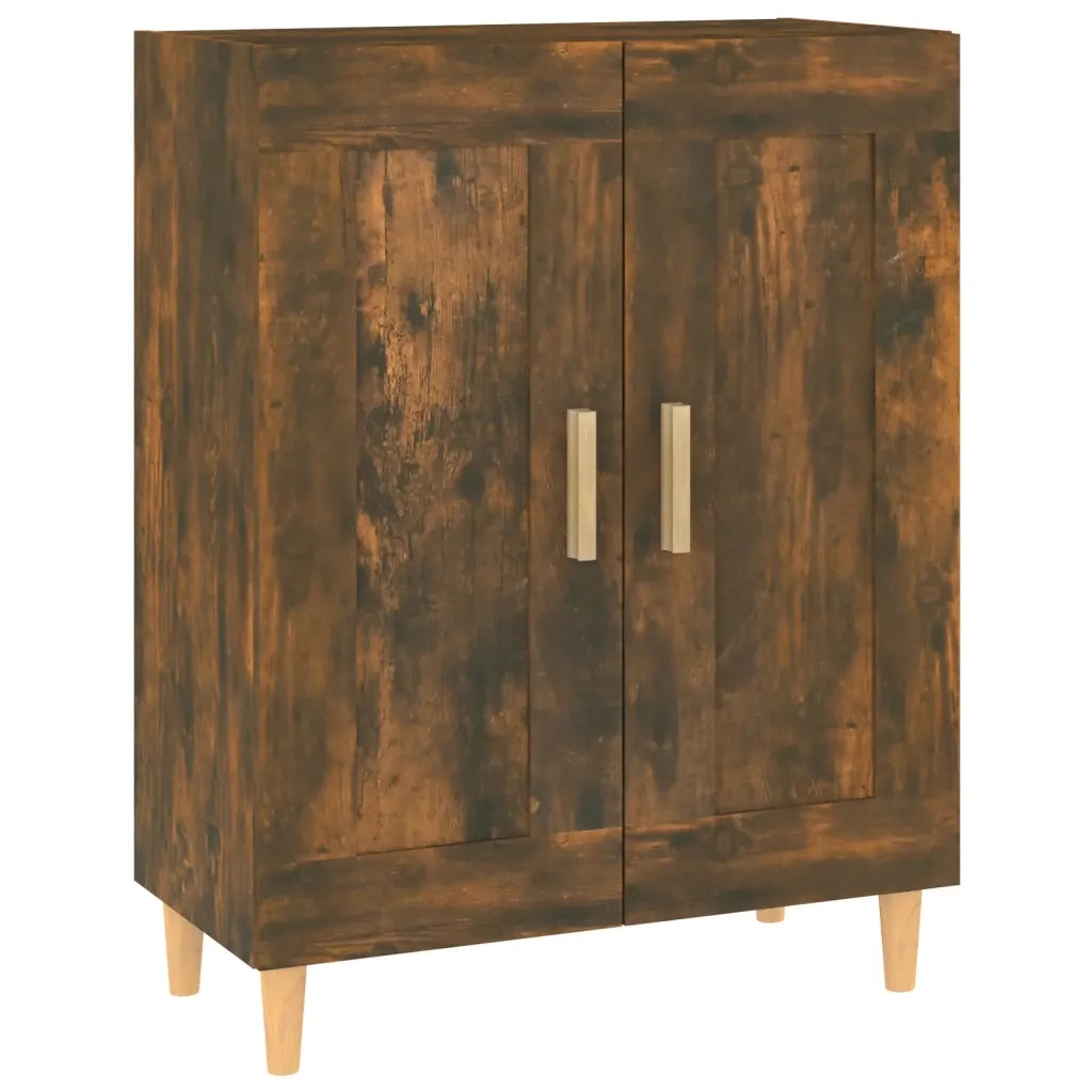 Credenza Rovere Fumo 69,5x34x90 cm in Legno Multistrato 817339