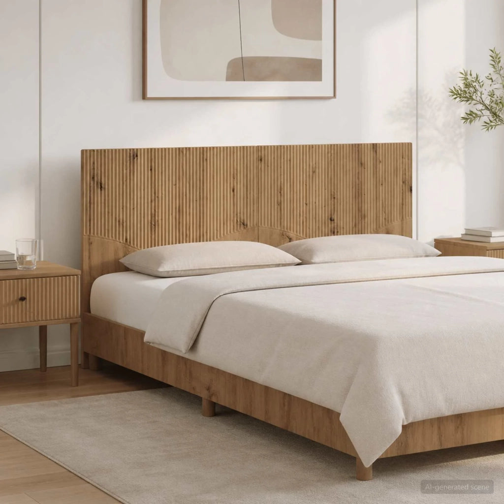 Testiera da Muro HOORN Rovere Artigianale Legno ingegnerizzato 897394