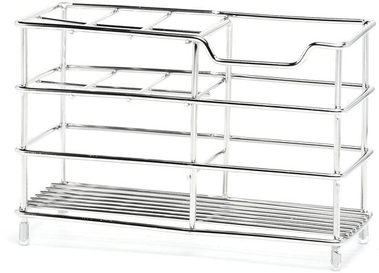 Organizzatore per spazzolini da denti con fissaggio a muro - realizzato in acciaio inossidabile - con funzione antiscivolo - per la stanza da bagno - caricatore elettrico per spazzolini da denti - progettato per essere duraturo