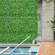 Siepe artificiale frangivista 300 x 100 cm, verde chiaro, per balcone, terrazza e recinzione
