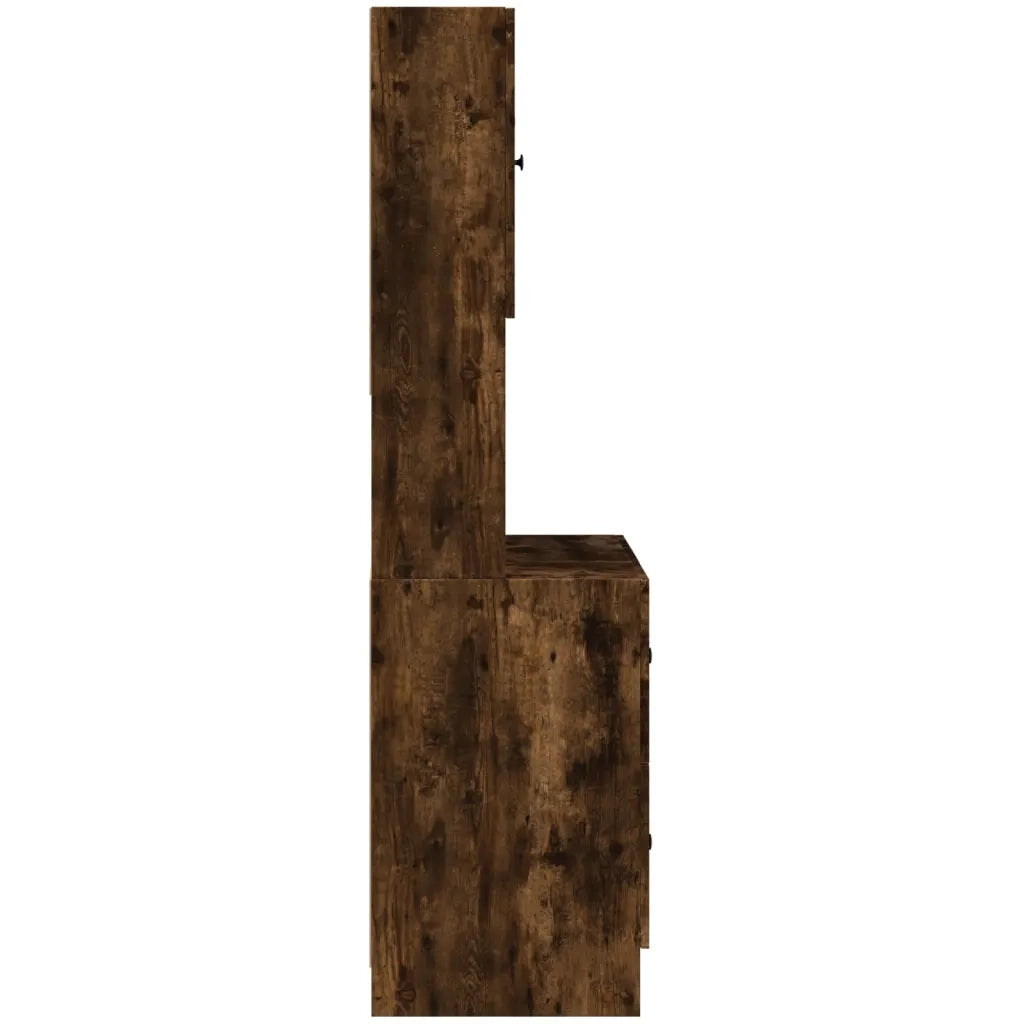 Mobile da Cucina Rovere Fumo 95x50x180 cm Legno Multistrato