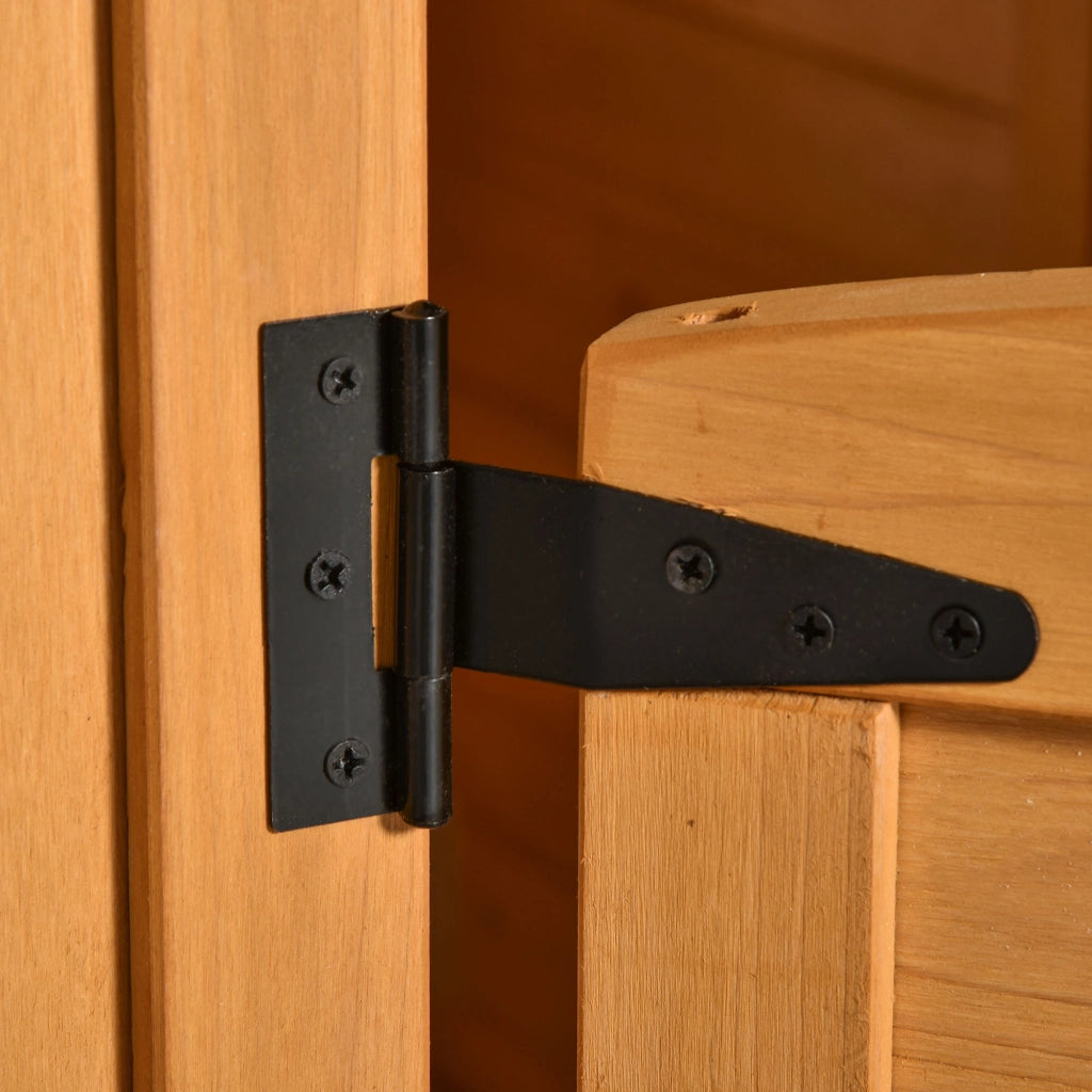 Casetta in legno per bambini con cassetta delle lettere e fioriera ¨C zephmum ¨C Naturale