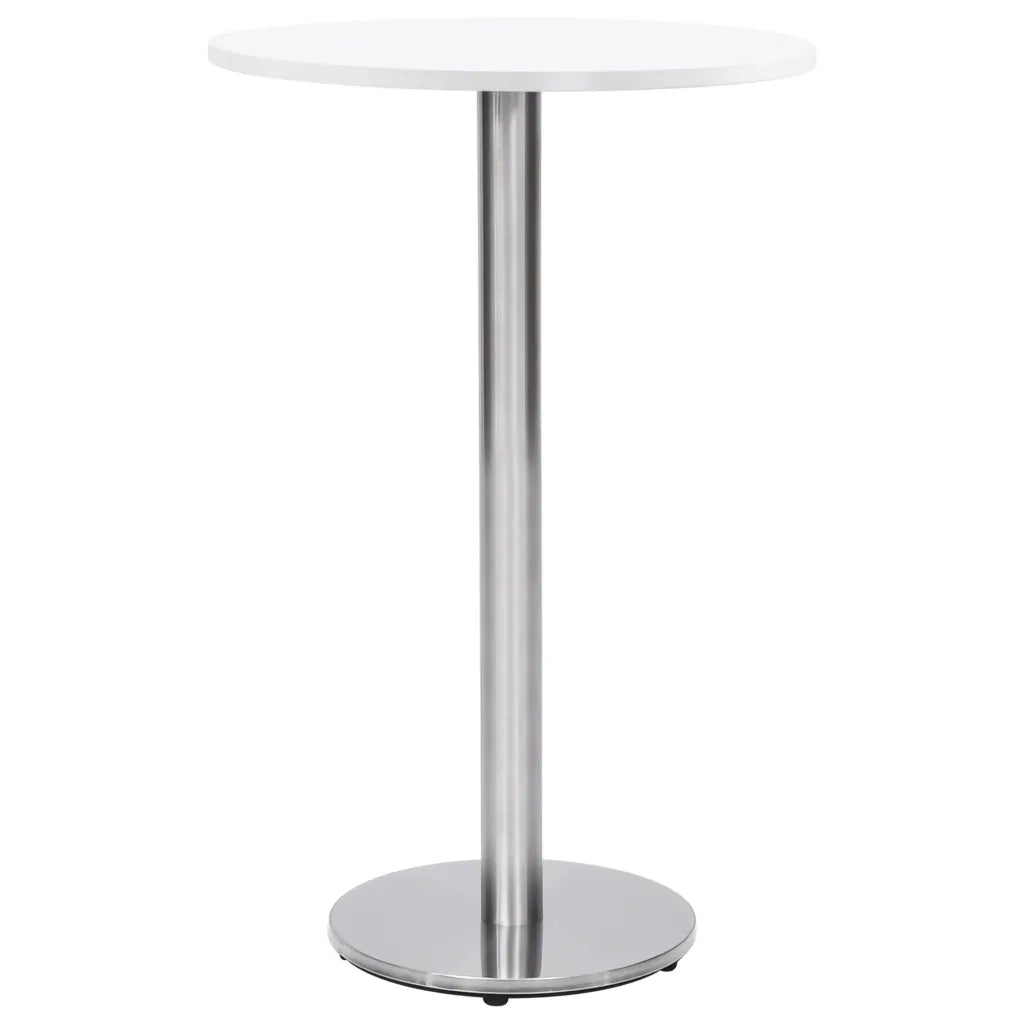 vidaXL Gamba per Tavolino da Bar Argento Ø45x107 cm in Acciaio Inox