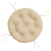 Cuscino Rotondo Beige ? 60x11 cm in Tessuto Oxford