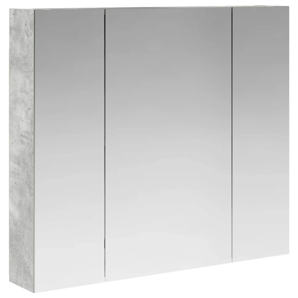 Mobiletto per specchio da bagno con lo scaffale Grigio cemento