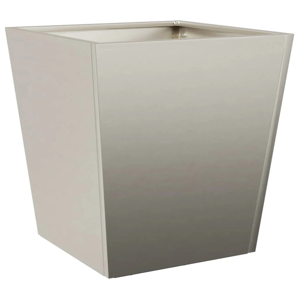 Fioriera rialzata per piante fiori giardino terrazze set da 2 40 x 40 x 40 cm acciaio Corten marrone 02_0038955