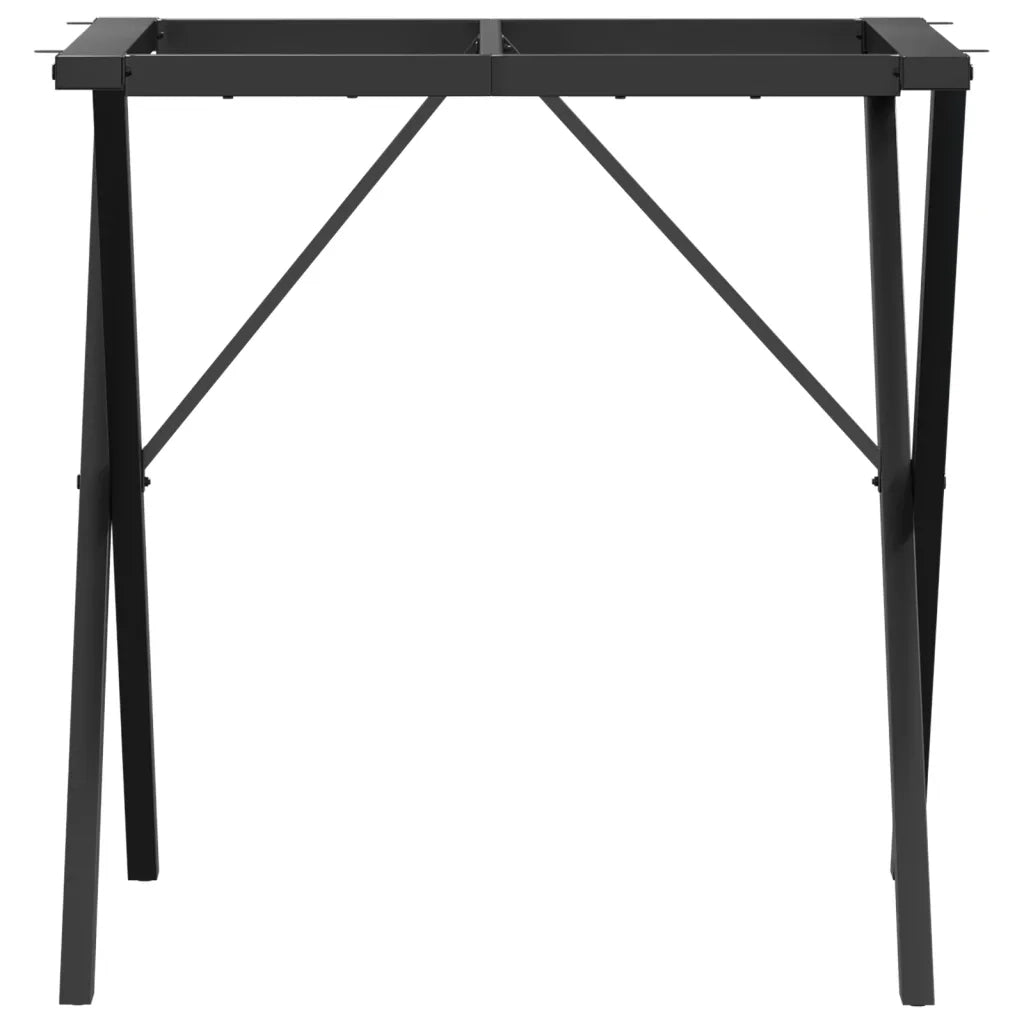 Telaio Gambe a X per Tavolo da Pranzo 40x40x73 cm in Acciaio