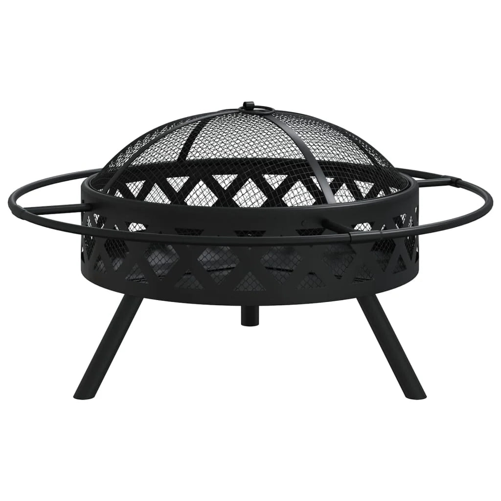 Braciere con attizzatoio 70 cm XXL acciaio 02_0006025