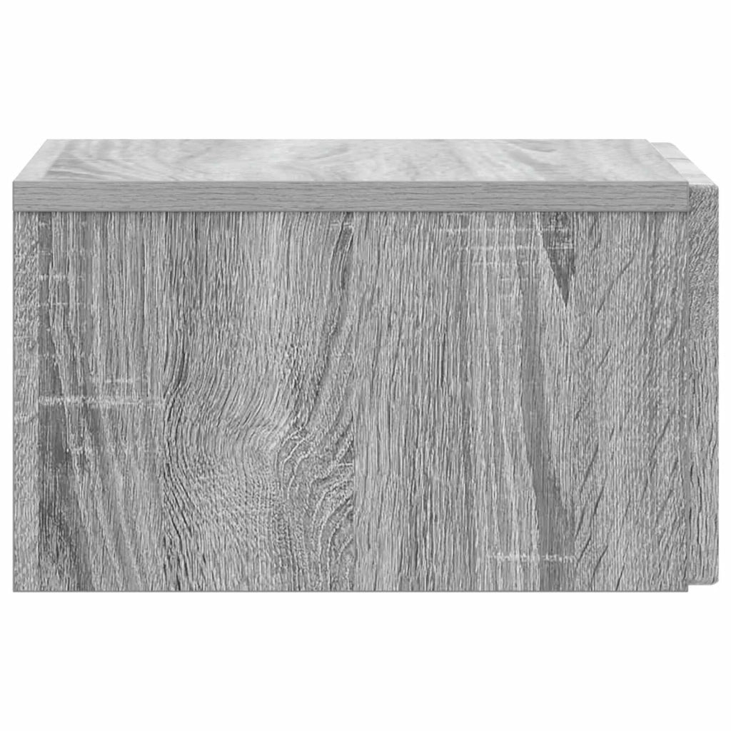 Mobiletto da notte a muro 2 pcs Grigio Sonoma 33 x 34,5 x 20 cm 898438