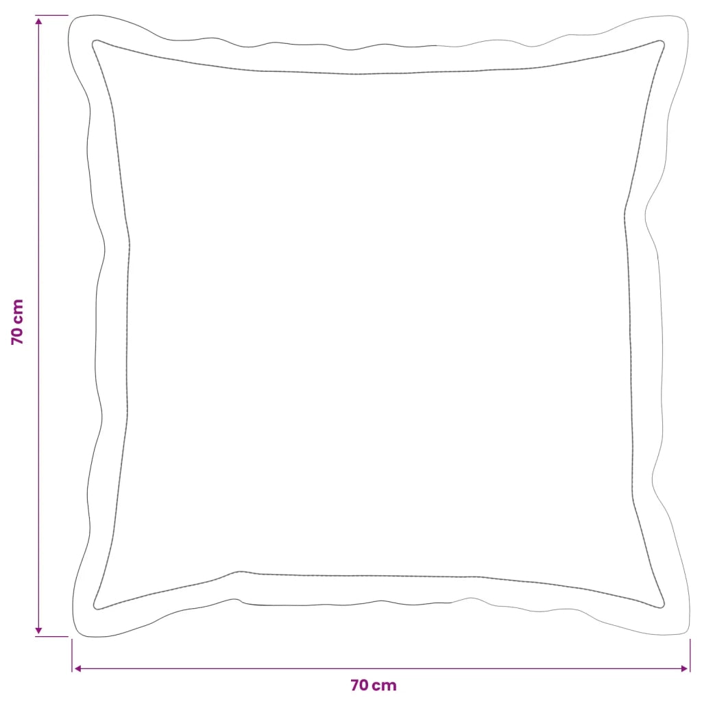 Federa 2 pcs HOUTEN Verde 70 x 70 cm Poliestere 921419