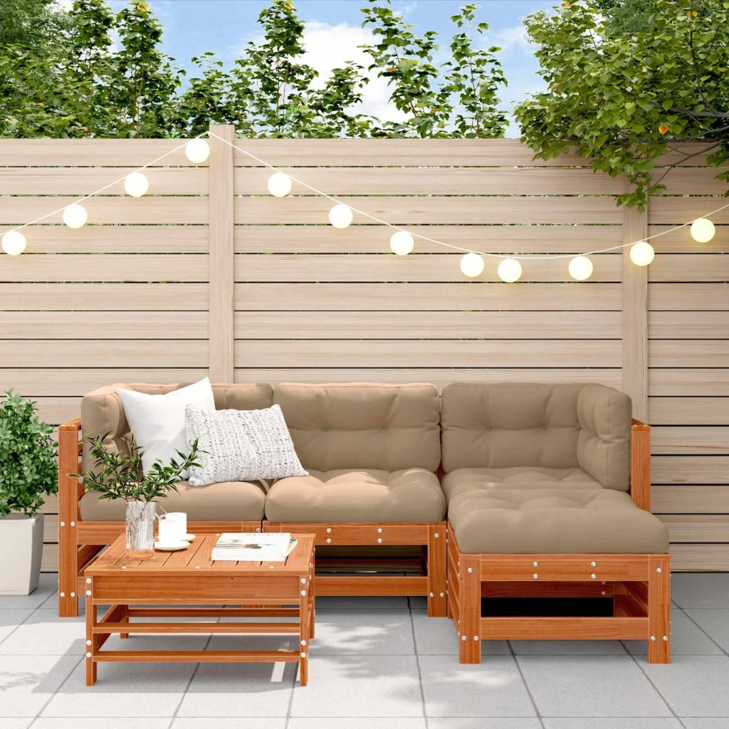 Set Lounge da Giardino 5 pcs Marrone Cerato 3418130