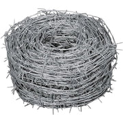 FILO SPINATO ZINCATO RECINZIONE RETE METALLICA CORDA SPINOSA 100mt VERDELOOK 430