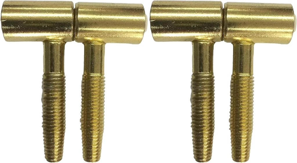 Cerniera Anuba maschio femmina per porte e finestre in legno 13 mm ottonato
