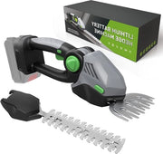 Accu 2-in-1 heggenschaar e grasschaar elettrica - 60° regolabile - compatibile con batteria 18V - tagliaerba - accetta - siepe - trimmer per prato