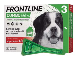 FRONTLINE COMBO PER CANI EXTRA LARGE- - in confezione da 3 pipette -  FRONTLINE