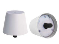 LAMPADA DA TAVOLO A LED RICARICABILE A TAPPO BIANCA- - mm.105x90h. -  SYNTESY