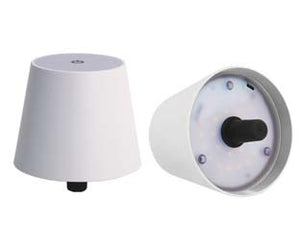 LAMPADA DA TAVOLO A LED RICARICABILE A TAPPO BIANCA- - mm.105x90h. -  SYNTESY