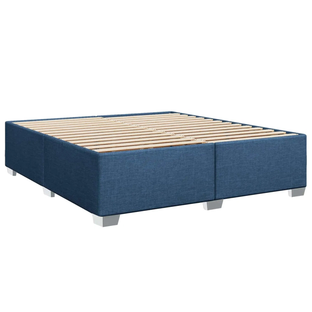 Letto box spring con materasso Blu 180 x 200 cm Tessuto 3450536