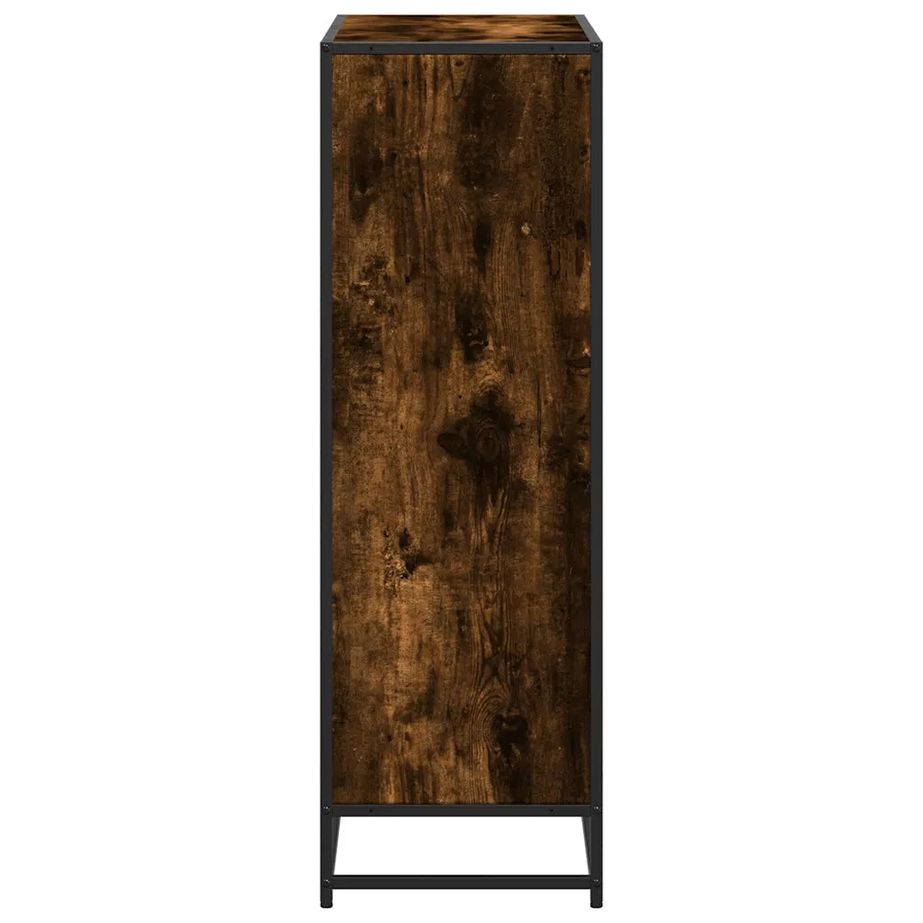 Libreria Rovere Fumo 80,5x35x107,5 cm in Legno Multistrato 849121