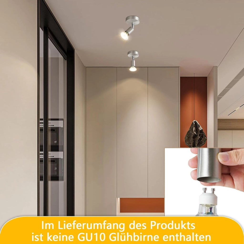 ZMH Faretto da soffitto moderni 1 fiamma orientabile 330° per camera letto
