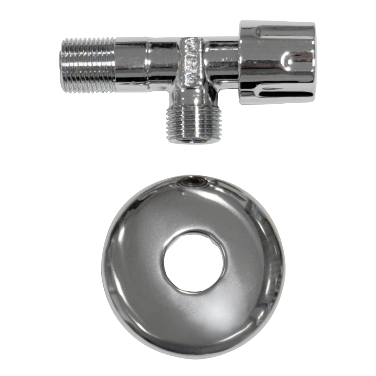 RUBINETTO AD ANGOLO IN OTTONE CROMATO PER CASSETTA WC - MASCHIO  3/8