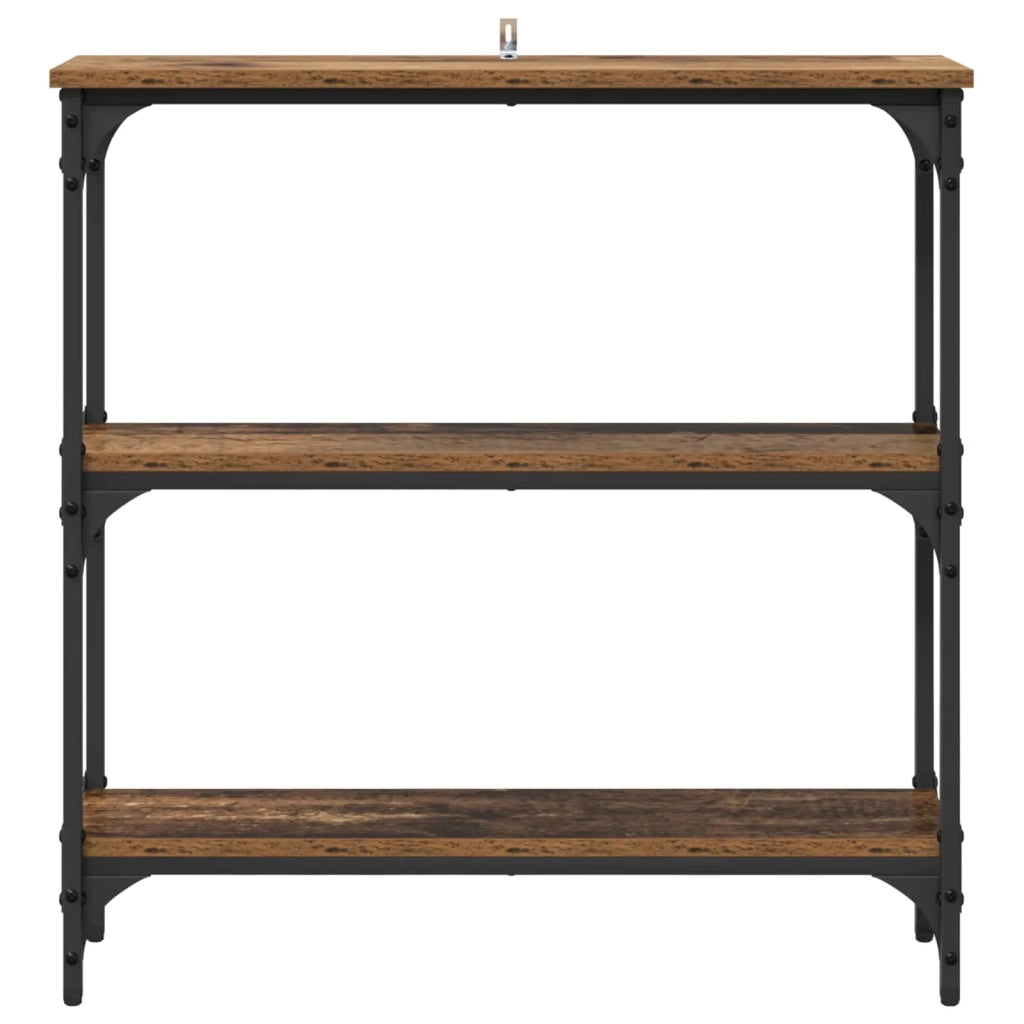 Tavolo consolle con lo scaffale Legno vecchio 75 x 22,5 x 75 cm 882196