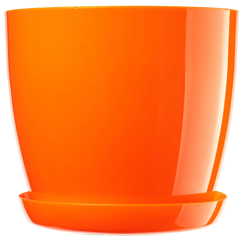 Vaso da fiori KADAX con supporto, ciotola, supporto per fiori, 23 cm arancione