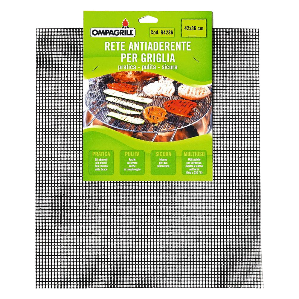 RETE ANTIADERENTE PER GRIGLIARE cm 42x36  - OMPAGRILL