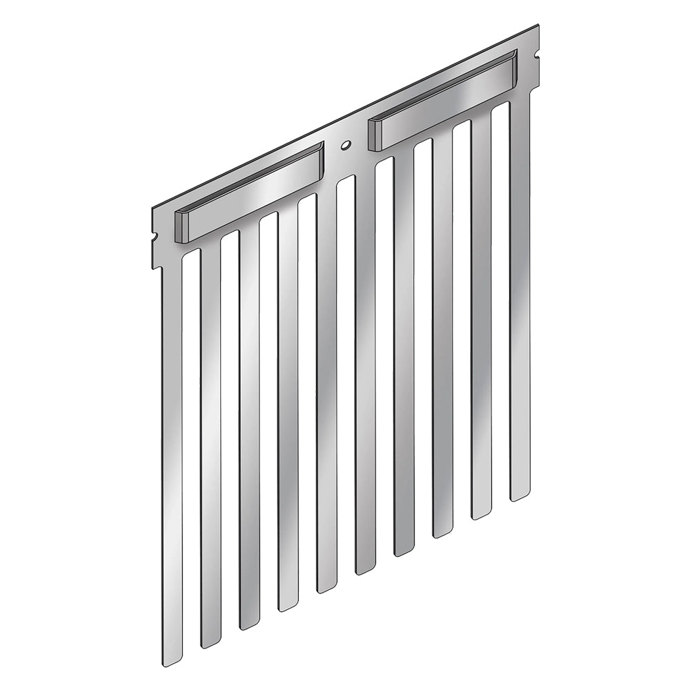 BARRIERA ANTIVOLATILI CORTA PER PANNELLI SOLARI 'BF140' altezza lamelle 200 mm- 5 pezzi  - Senza Marca