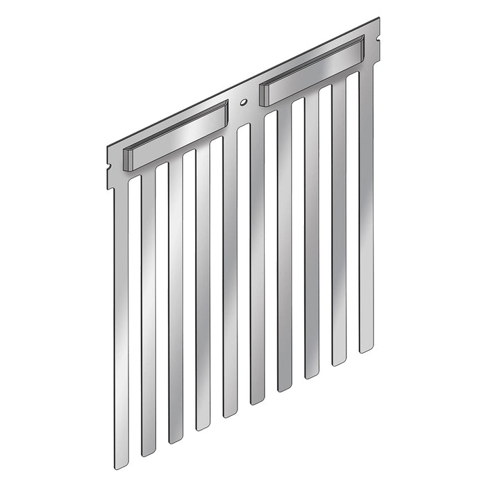 BARRIERA ANTIVOLATILI CORTA PER PANNELLI SOLARI 'BF140' altezza lamelle 200 mm- 5 pezzi  - Senza Marca