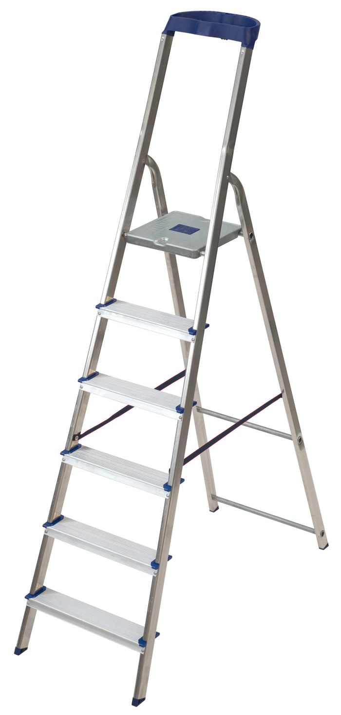 Facal SCALA IN ALLUMINIO GAMMA Con vasca porta oggetti  7 gradini