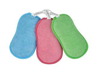 SET 3 SPUGNE MICROFIBRA MULTIUSO- - cm.24x10 - 12 pezzi APEX