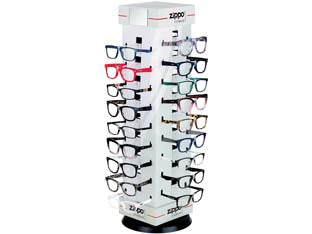 ESPOSITORE OCCHIALI LETTURA PZ.36- - cm.24x24x74h. - 31Z-PD-36BA - 1 pezzi ZIPPO